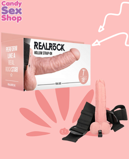 85. Realrock Vibrating Hollow Strap On 7 (ja8585)