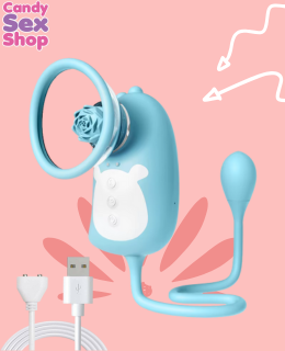 87. Dinosaur Suction, Rotating & Vibrator   Blue (4)