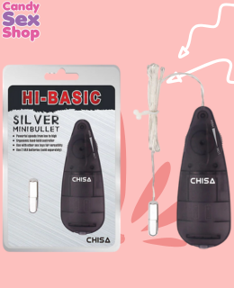 58.  Silver Mini Bullet   Black (ja5851)