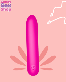 222. Bang! Tapered Silicone Bullet Flexible   Pink (ja8906) (2)