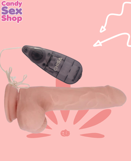 175.  Basics Realistic Dildo Vibrator (ja6230) (3)