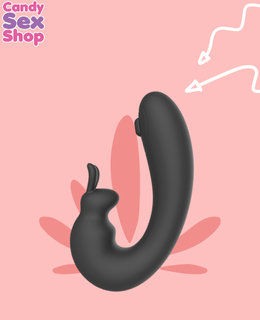 217. Kala Tapping Rabbit Vibrator   Black   Ws Nv084 (ja8271) (2)