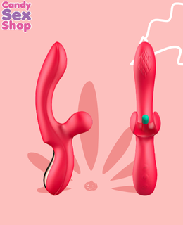 220. Anna Flapping Vibrator   Red (ja8311) (3)