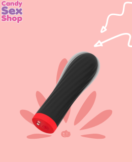 126.  Vibrating Texture Bullet   Black (ja6640)