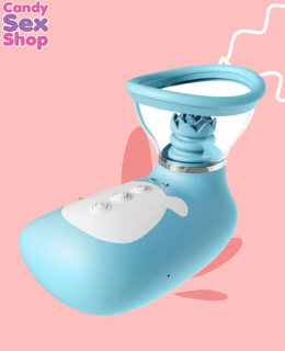 80. Dinosaur Nipple Pump And Flower Collide  Blue (ja8177) (6)