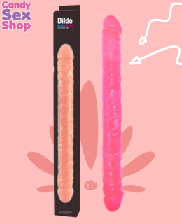 317. Dildo Double Ended 17 Inch   Pink (ja8467)