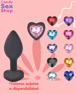 148. Plug Anal De Silicon Heart Medium Ps 12 (ja7400)