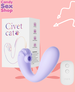 253. Civet Cat Remote Control   Purple Ll 25001 B (ja8592)
