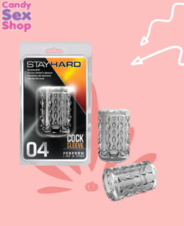 180. Stay Hard   Cock Sleeve 04 – Clear (ja2964)