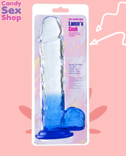 288. Lance´s Cock 9.6 Inch Dildo Bicolor    Azul (ja8059)