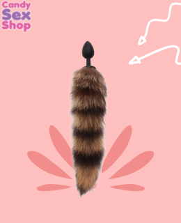 193.  Foxy Anal Tail Plug Brown (ja5470) (2)