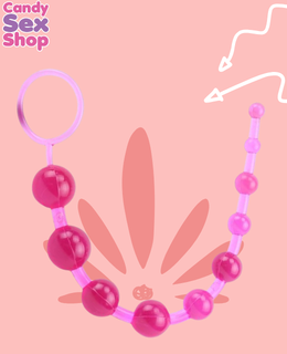 3. Sassy Anal Beads Pink Hi Basic (ja3433) (2)