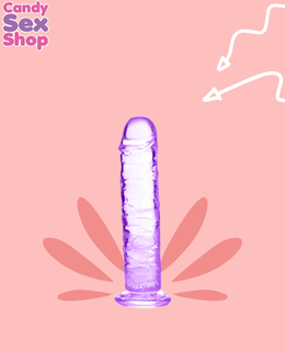 247. Dildo Clear Purple 7.7 Inch (ja7895) (2)