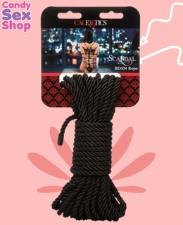 42.  Scandal Bdsm Rope 10m   Black (ja6084)