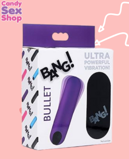11.  Bang! Vibrating Bullet W Remote Control Purple (ja5761)