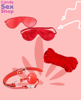 143. Set Bdsm Kit Experience   Red (ja8309)