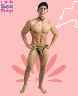 43. Tanga Tiras Negras Ta52 (ja8578)