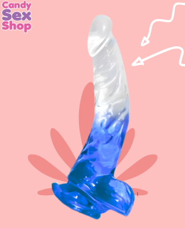 171. Lance´s Cock Clear 8.3 Inch Wballs  Blue (ja7184) (2)