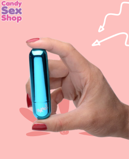 99.  Bg 10x Vibrating Metallic Bullet   Blue (ja6311) (3)