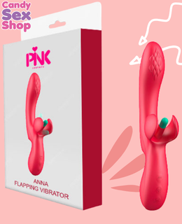 220. Anna Flapping Vibrator   Red (ja8311)