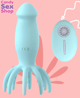 423. Small Octopus Remote Jump Egg Vibrator Remote Control+   Blue (ja8883) (3)