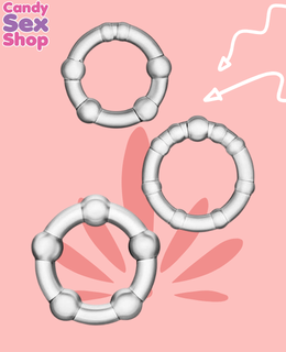185. Stay Hard   Beaded Cockrings – Clear (ja5711) (3)