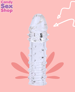 93. Adonis Textured Penis Extension   Clear (ja8510) (2)