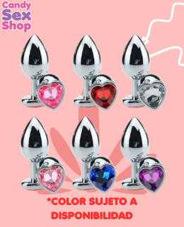 177. Shine Plug Anal Metal CorazÓn Grande Pm 13 (ja8401) (2)