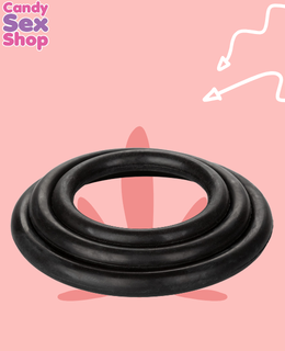 69. Black Rubber Ring   3 Piece Set (ja5897) (3)