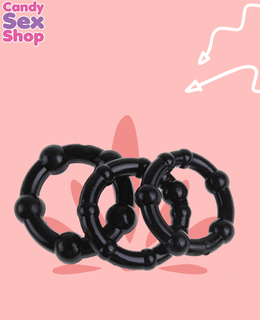 19. Get Lock Beaded Rings Black Chisa (ja3234) (5)