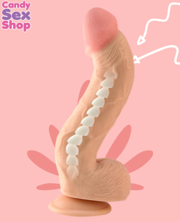 300. Ultra Realistic Dildo Vertebrado 8.2 Inch (ja8303) (3)