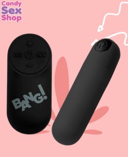 108. (ja6353) Bang! Vibrating Bullet With Remote Control   Black (2)