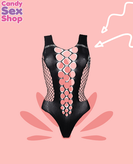 78.  (bo) Contrast Fence Net Teddy (ja6565) (2)