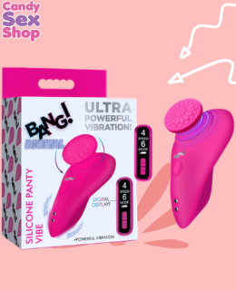 216. Bang! Digital Silicone Panty Vibe   Pink (ja8818)