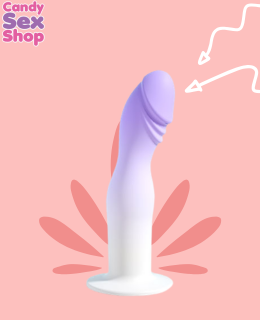 356. Dildo Small Bicolor Liquid Lilo Yt 24056   Purple (ja8700) (2)