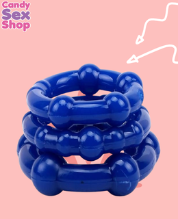 18.get Lock Beaded Rings Blue Chisa  (ja3245) (4)