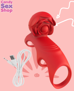 184. Rosie Couples Vibrating Cock Ring   Red (ja8773) (4)