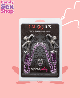 73.  Purple Chain Nipple Clamps (ja6550)