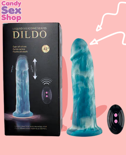 416. Liquid Silicone Series Dildo 8.6 Inch Rechargeable Qsgj 004 (ja8819)