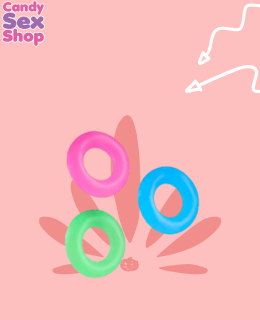 Donut Rings Cock Rings 3 Color Pack (ja8452) (2)