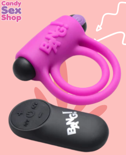 112.  Bang! Cock Ring & Bullet W Remote Control   Pink (ja6587) (3)