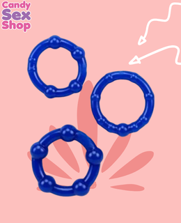 18.get Lock Beaded Rings Blue Chisa  (ja3245) (2)