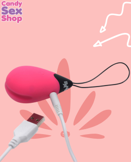 55.  Bang! 10x Vibrating Silicone Egg With Remote Control   Pink (ja6308) (3)