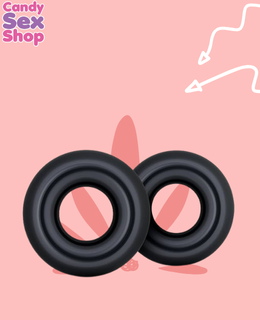 170. Stay Hard   Donut Rings Oversized   Black (ja8507) (2)