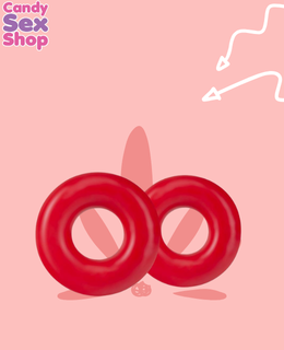 78. Stay Hard   Donut Rings Oversized   Red (ja5770) (2)
