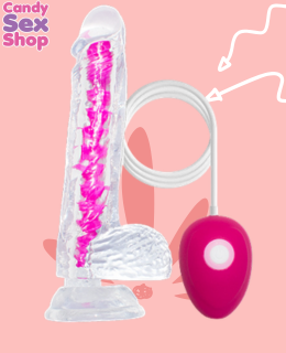 395. Vibrador Dildo Gel   Pink   Qsd 010 A (ja8662) (2)