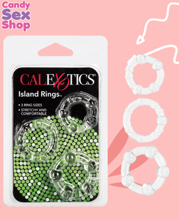 136.  Silicone Island Rings Clear (ja7111)