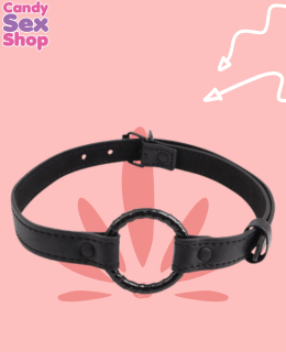 14.  Black Metal O Ring Gag (ja6249) (2)