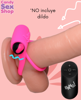 112.  Bang! Cock Ring & Bullet W Remote Control   Pink (ja6587) (4)