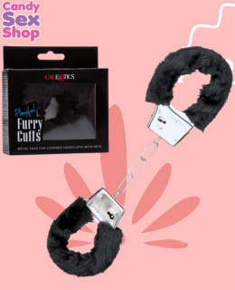 50.  Playful Furry Cuffs   Black (ja6860)